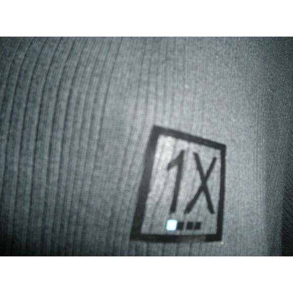 NEW by TEECO, BLACK, SHIRT, TOP, V-NECK, PLUS SIZE 1X, SHORT SLEEVE, KNIT - Picture 5 of 7